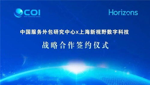商務部中國服務外包研究中心與新視野數(shù)字科技達成戰(zhàn)略合作，共促信息技術(shù)咨詢服務新發(fā)展